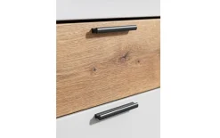 Lowboard Torano, lightgrey supermatt, Coast Evoke Eiche Nachbildung