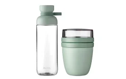 Lunchpot Ellipse/Trinkflasche Vita, Nordic sage, 2-teilig