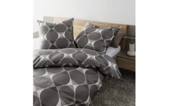 Mako-Satin Bettwäsche J. D., taupe, 135 x 200 cm