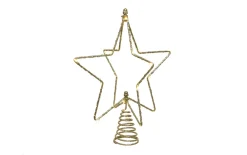 Micro LED-Baumspitze, gold, 25 cm