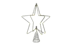 Micro LED-Baumspitze, silber, 25 cm