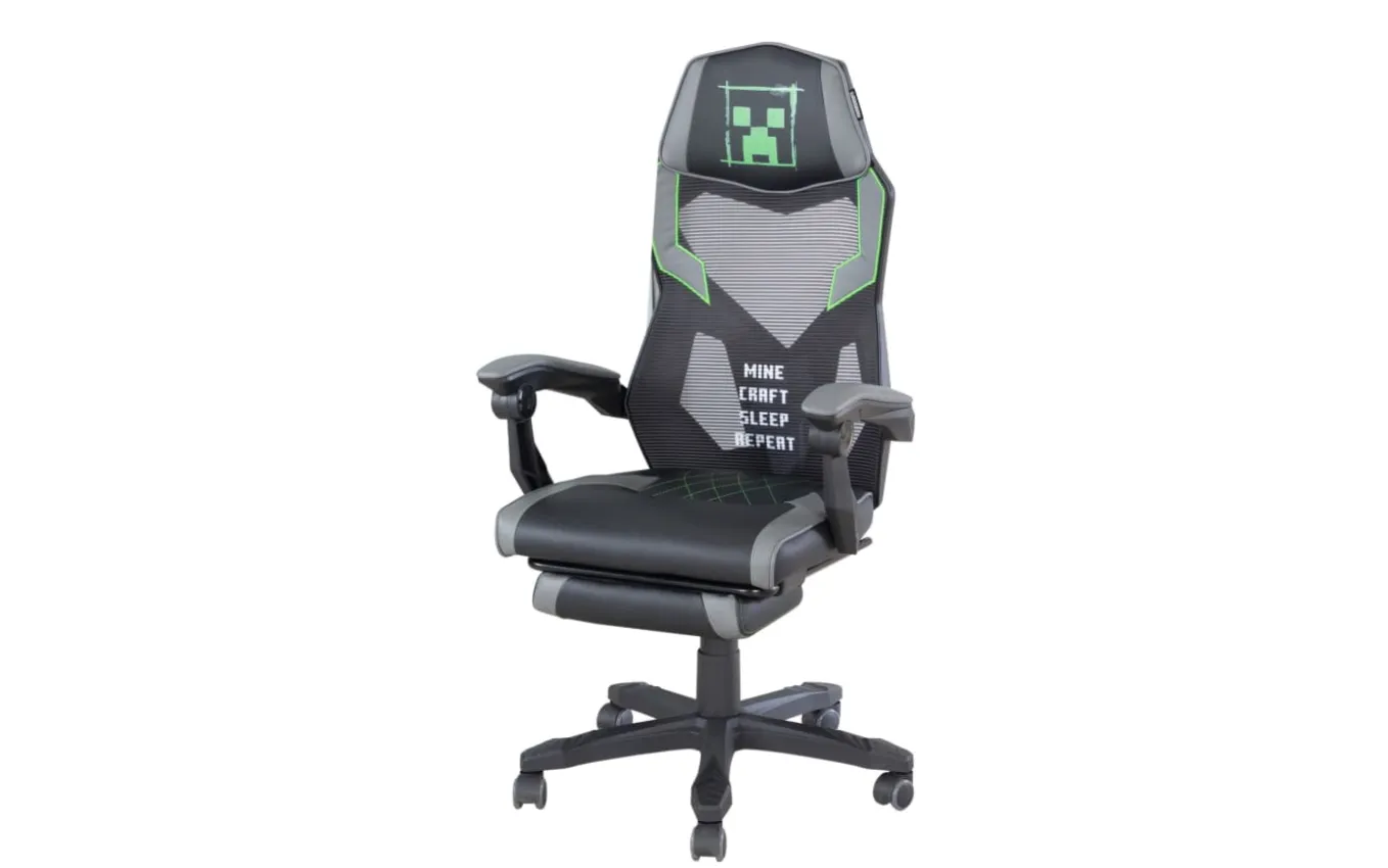 Minecraft Drehstuhl, grau