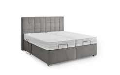 Motor-Boxspringbett Ohio Motor 2.0, grau, 180 x 200 cm