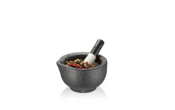 Mörser Grino in schwarz, 7,7 cm