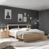 Nachtkonsolenpaneelpaar Luxor 3, Steineiche-Nachbildung, 60 cm, 2 Stück