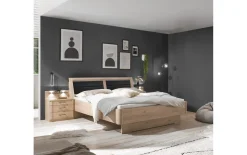 Nachtkonsolenpaneelpaar Luxor 3, Steineiche-Nachbildung, 60 cm, 2 Stück