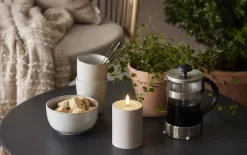 Outdoor LED Kerze Flamme soft, beige, 12,5 cm