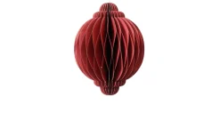 Papierkugel Zwiebel, rot, 15 cm