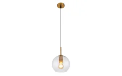 Pendelleuchte Adara, messing, 1-flammig, 20 cm