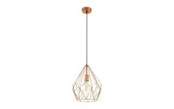 Pendelleuchte Carlton Vintage, kupfer, 31 cm
