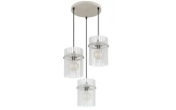 Pendelleuchte Gorley, beige, 47 cm