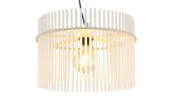 Pendelleuchte Gorley, beige, 1-flammig, 40 cm