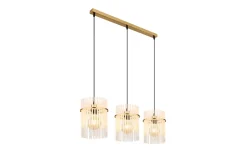 Pendelleuchte Gorley, goldfarbig, 80 cm