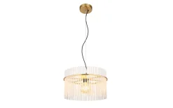 Pendelleuchte Gorley, goldfarbig, 1-flammig, 40 cm