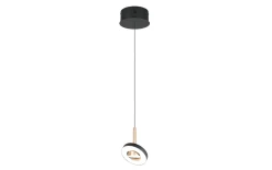 Pendelleuchte Guano, coffee/schwarz, 1-flammig