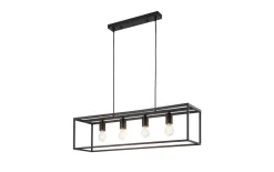 Pendelleuchte Hannah, schwarz, 85 cm