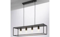 Pendelleuchte Hannah, schwarz, 85 cm