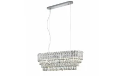 Pendelleuchte Malizia, klar, 96 cm