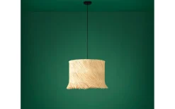 Pendelleuchte PAISANO, Rattan/schwarz