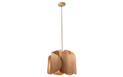 Pendelleuchte Pevero, Eschenholz, 42 cm