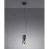 Pendelleuchte Robin, schwarz/rauchfarbig, 1-flammig, 10 cm