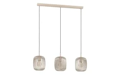 Pendelleuchte Romazzina, 3-flammig, sand, 90 cm