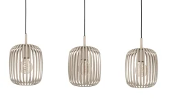 Pendelleuchte Romazzina, 3-flammig, sand, 90 cm
