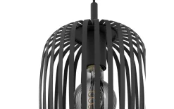 Pendelleuchte Romazzina, 3-flammig, schwarz, 46 cm