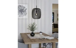 Pendelleuchte Romazzina, 1-flammig, schwarz, 32,5 cm