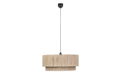 Pendelleuchte Smilla, Jute/schwarz, 60 cm