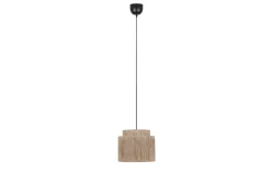 Pendelleuchte Smilla, Jute/schwarz, 1-flammig