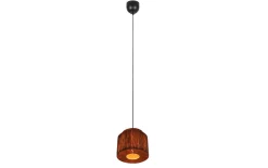 Pendelleuchte Smilla, Jute/schwarz, 1-flammig