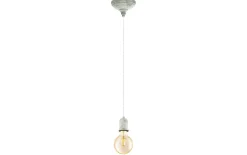 Pendelleuchte Yorth, weiß gekalkt, 1-flammig, 12,5 cm