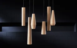Pendelleuchtten Set Caya 9910, Kerneiche Umato, 6-teilig