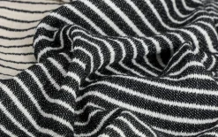 Plaid Line, schwarz/weiß, 130 x 170 cm