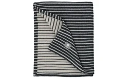 Plaid Line, schwarz/weiß, 130 x 170 cm