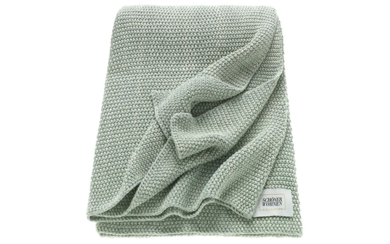 Plaid Melange, mint, 130 x 170 cm