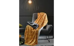 Polarfleece Decke, gelb, 150 x 200 cm