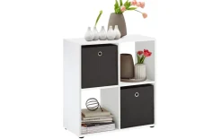Raumteiler Mega 400, weiß, 4 Fächer
