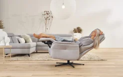 Relaxsessel 9566, asche, inkl. Funktionen
