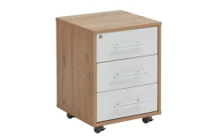 Rollcontainer Pronto, Artisan Eiche-Nachbildung/weiß