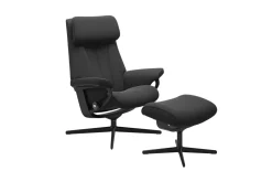 Ruhesessel Paul M, braun, inkl. Hocker