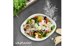 Salatschale Vapiano in weiß, 2-teilig