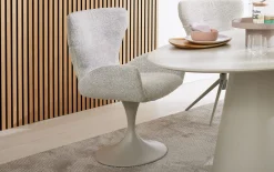 Schalensessel JustB!, champagne/seidengrau, inkl. Funktionen
