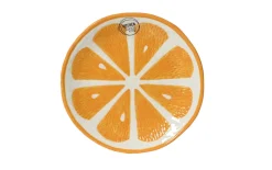Schale Orange, orange/weiß
