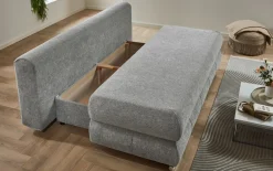 Schlafsofa Borna, grau, inkl. Kissen