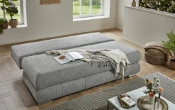 Schlafsofa Borna, grau, inkl. Kissen