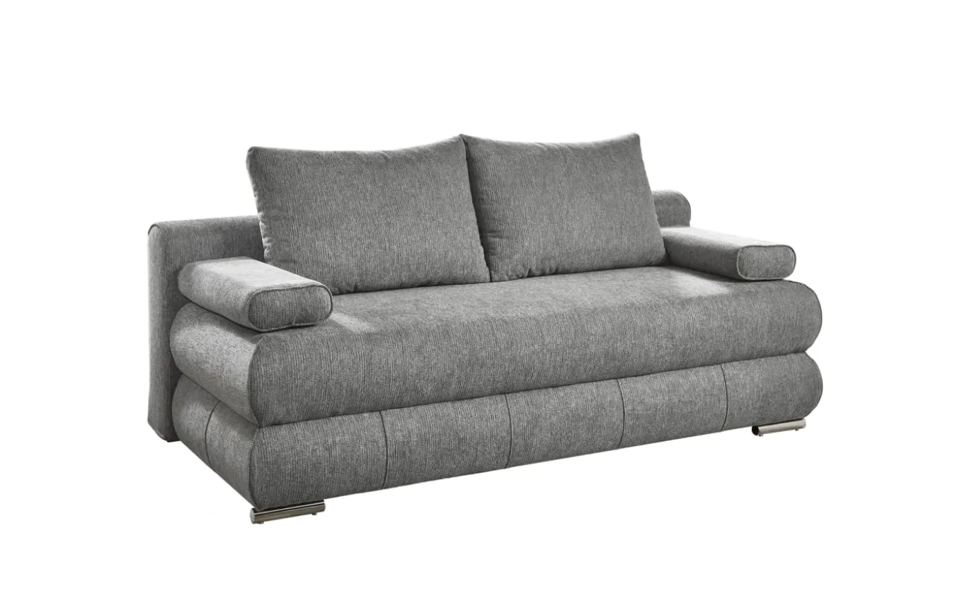 Schlafsofa Borna, silber, inkl. Kissen