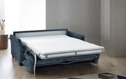 Schlafsofa Inga, blau, inkl. Stauraumbox