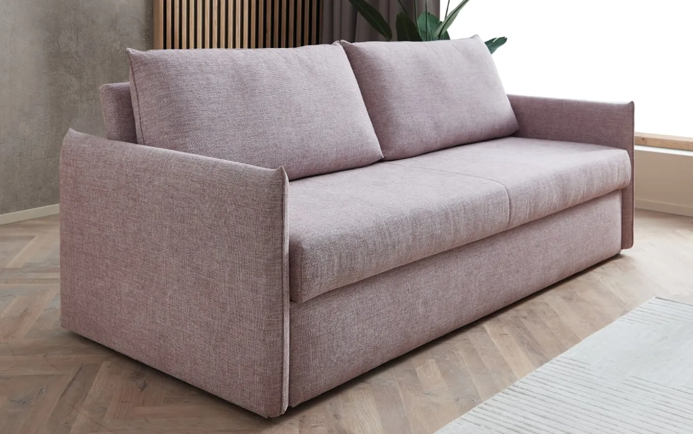 Schlafsofa Pisa, rosa, 170 x 200 cm